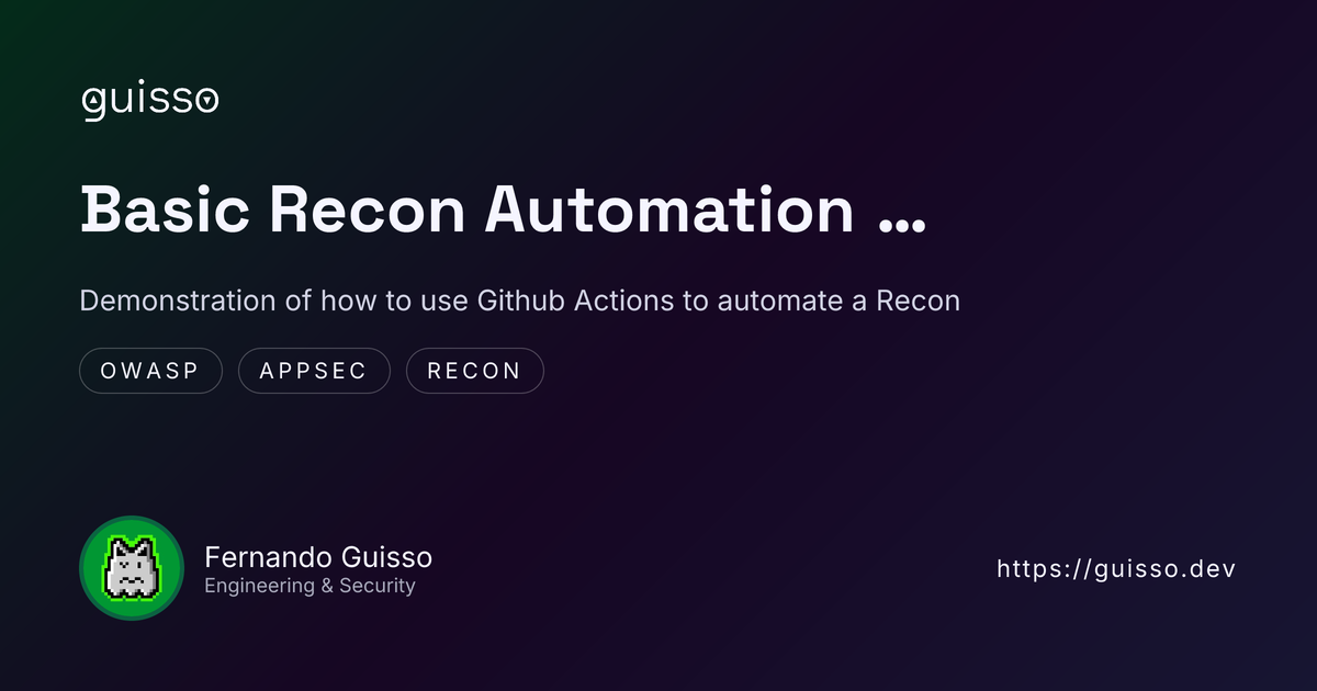 Basic Recon Automation Using Github Actions