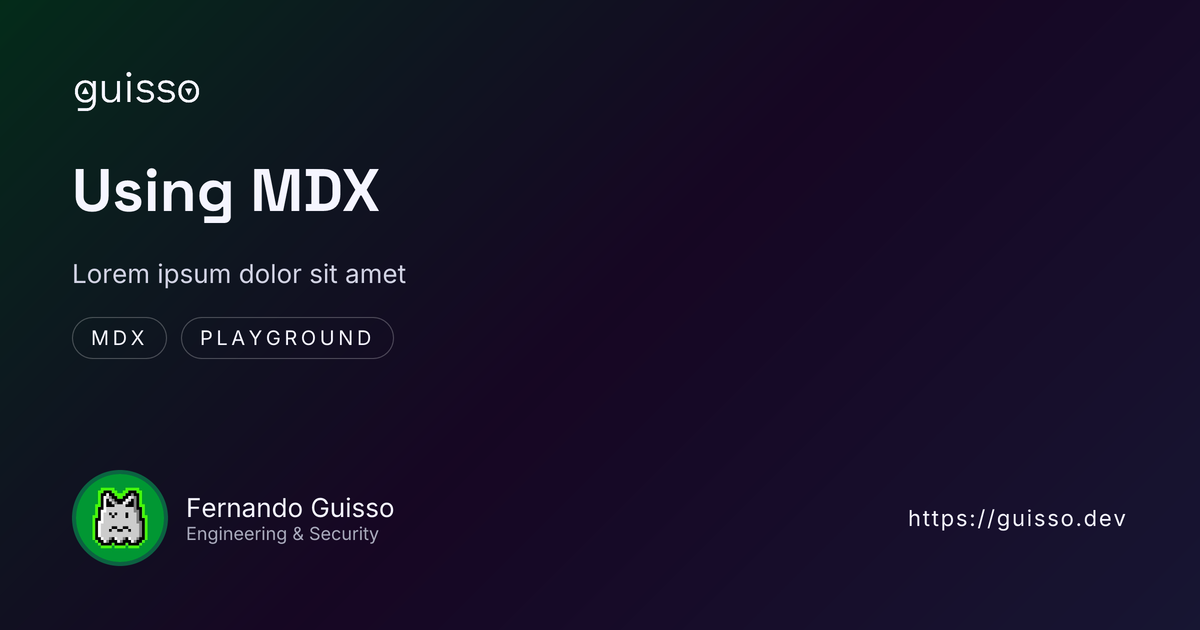 Using MDX